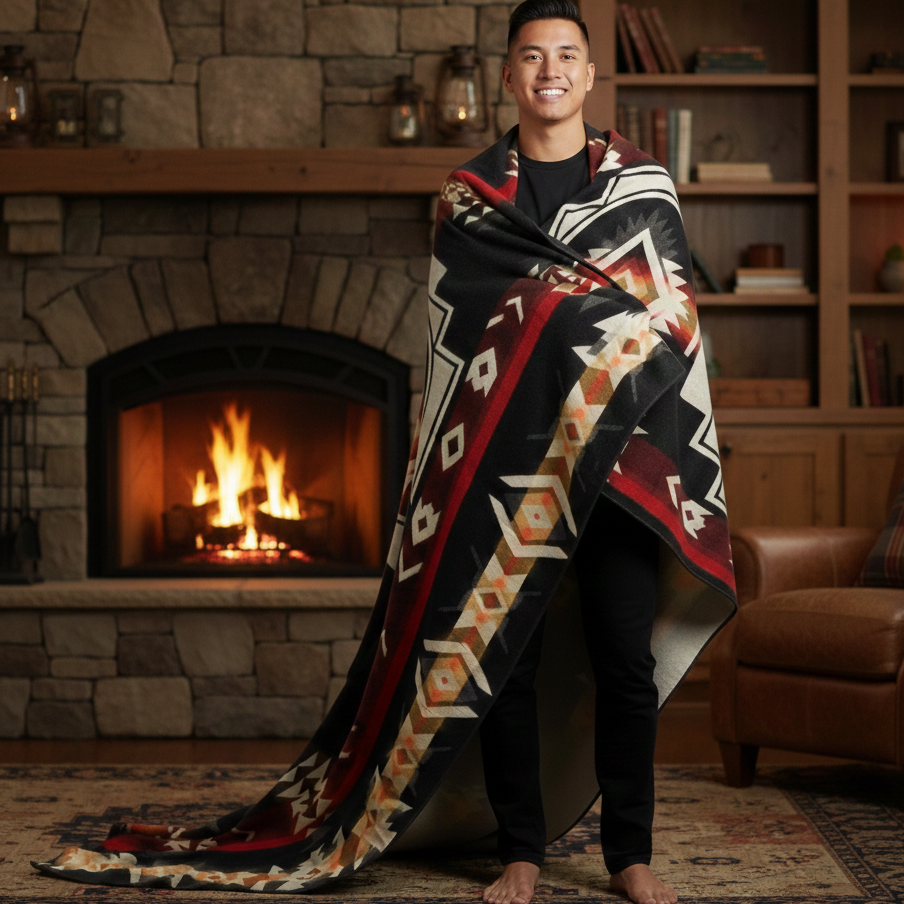 Four Winds Alpaca Blanket