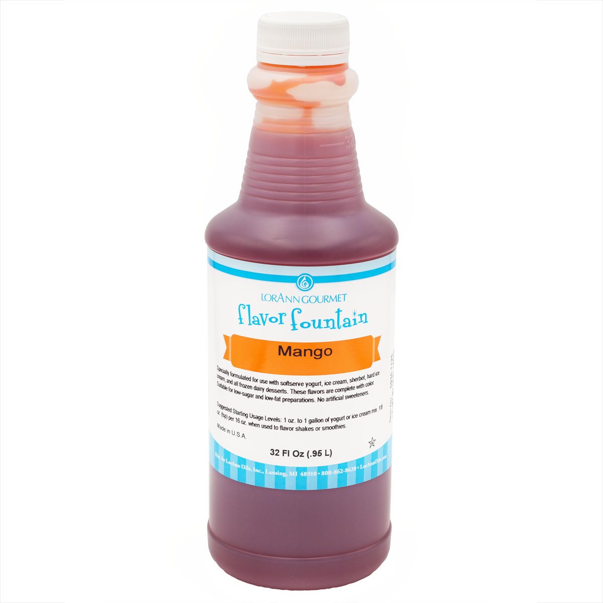 Mango Flavor - 4 oz. - 32 oz. - Ice Cream and Beverage Flavors - LorAnn Oils - Canadian Distribution - Ships Free Within Canada on Orders Above CAD $199