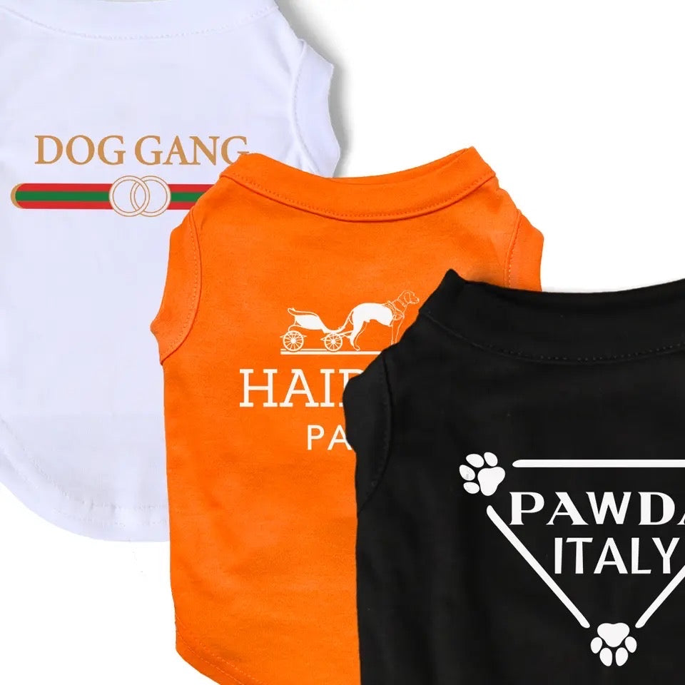 Doggy Drip Tees – Luxury Streetwear T-Shirts for Dogs