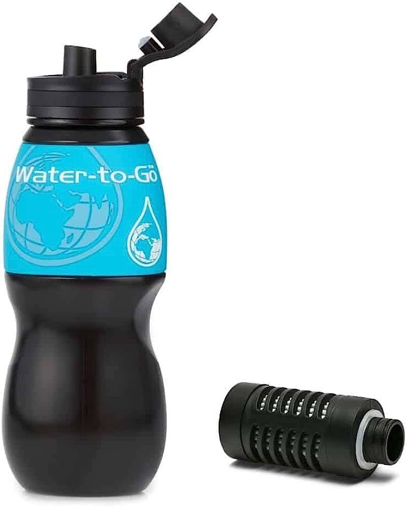 WatertoGo 75cL Water Purification Filter Bottle Removes Contaminants by 99.9%