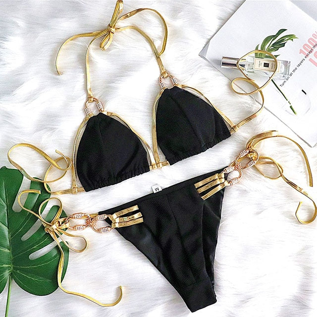 String Bikini 2 Piece Swimwear