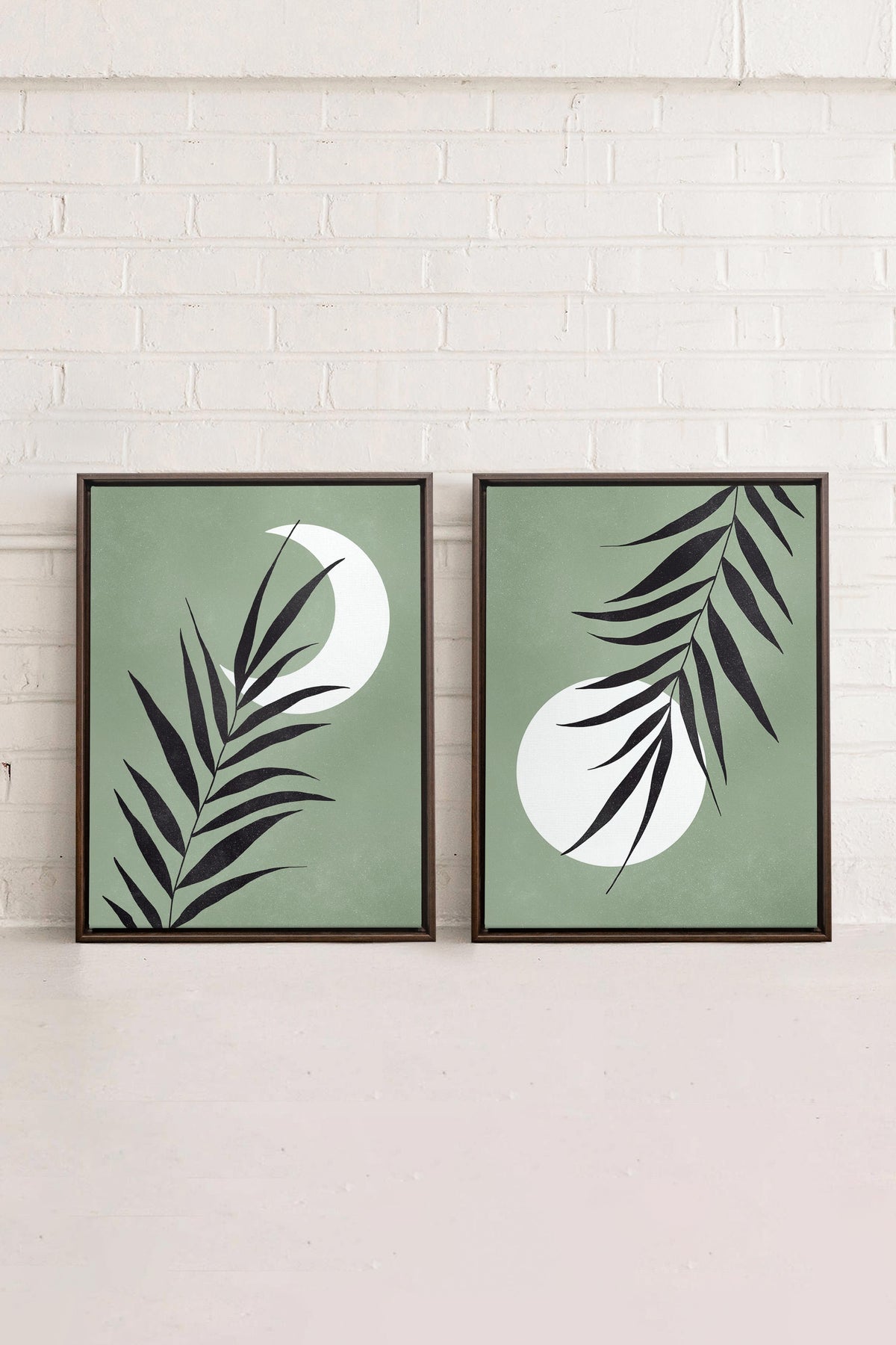 MOONLIGHT SILHOUETTES (2 Oeuvres sur toile étirée)