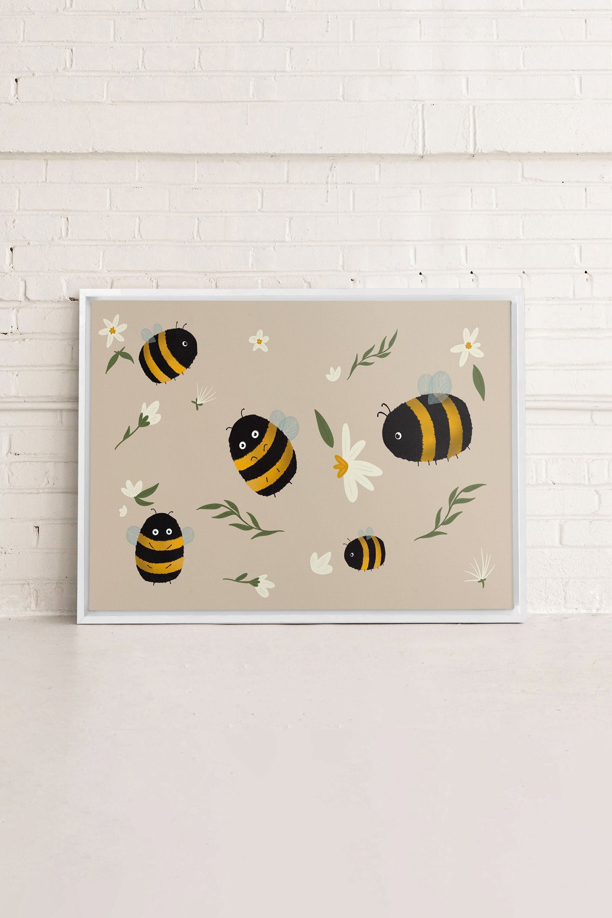 ABEILLES, Oeuvre sur toile étirée