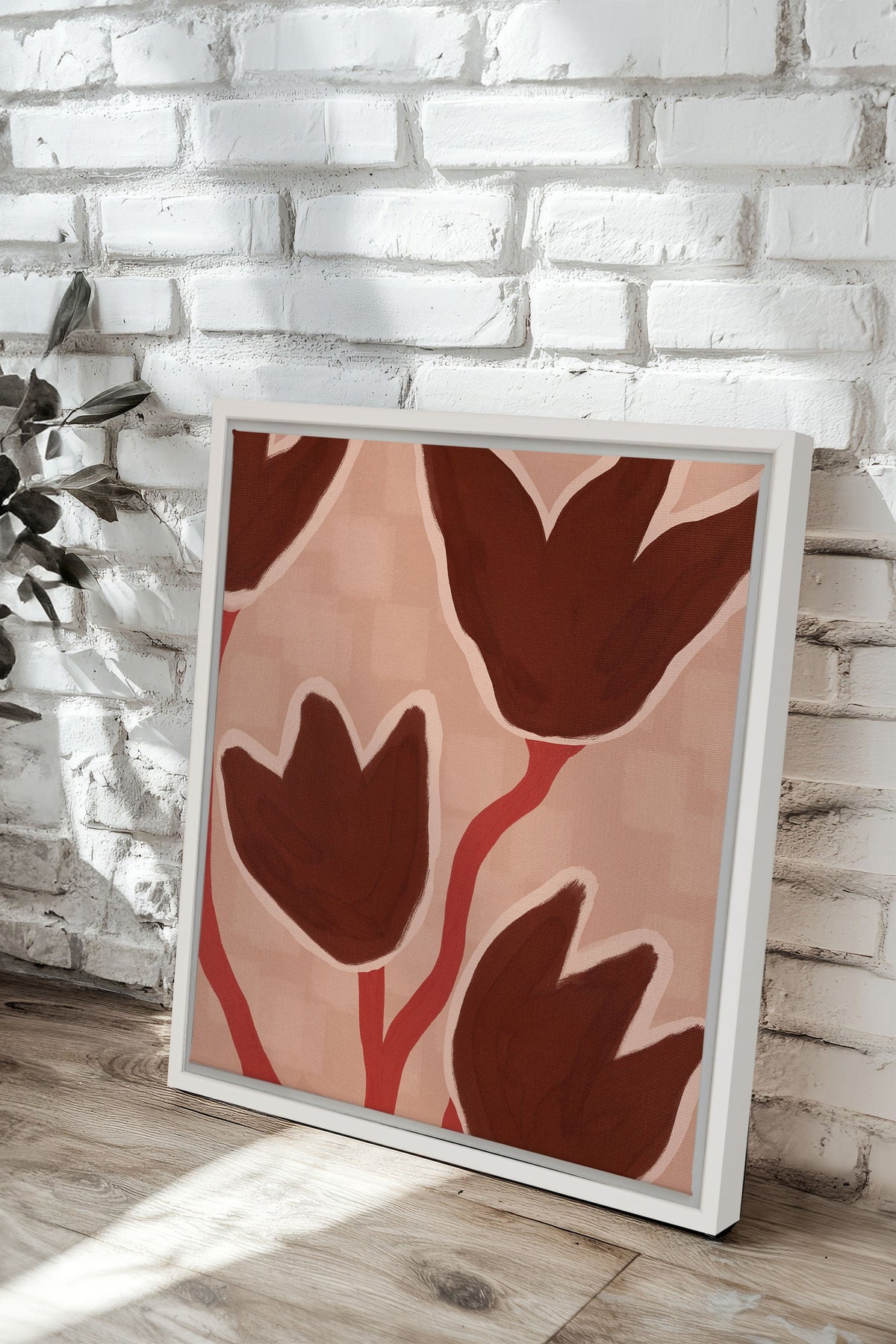 TERRE EN FLEURS, Oeuvre sur toile étirée