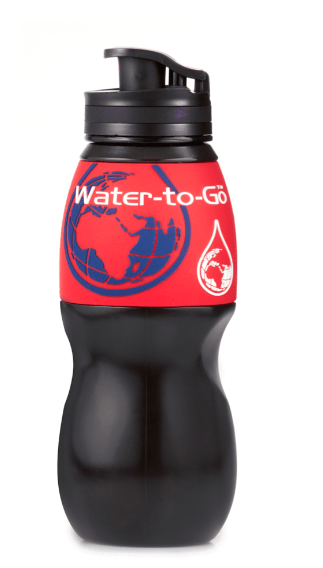 WatertoGo 75cL Water Purification Filter Bottle Removes Contaminants by 99.9%