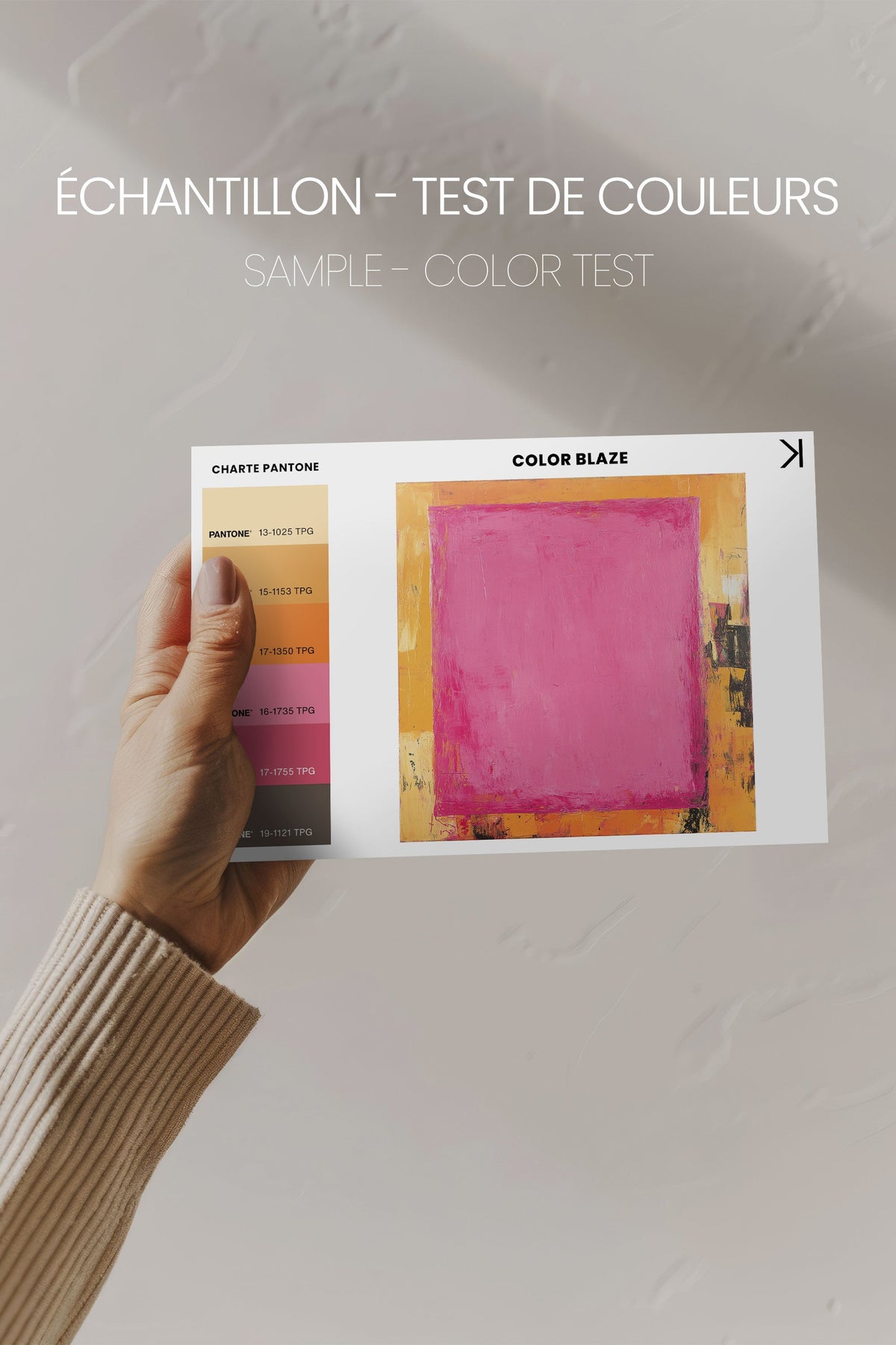 COLOR BLAZE, Oeuvre sur toile étirée