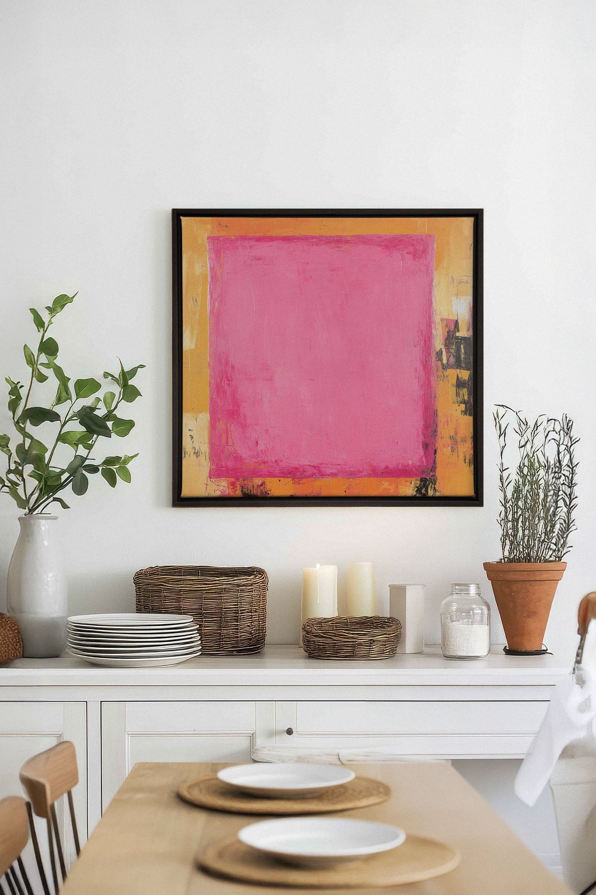 COLOR BLAZE, Oeuvre sur toile étirée
