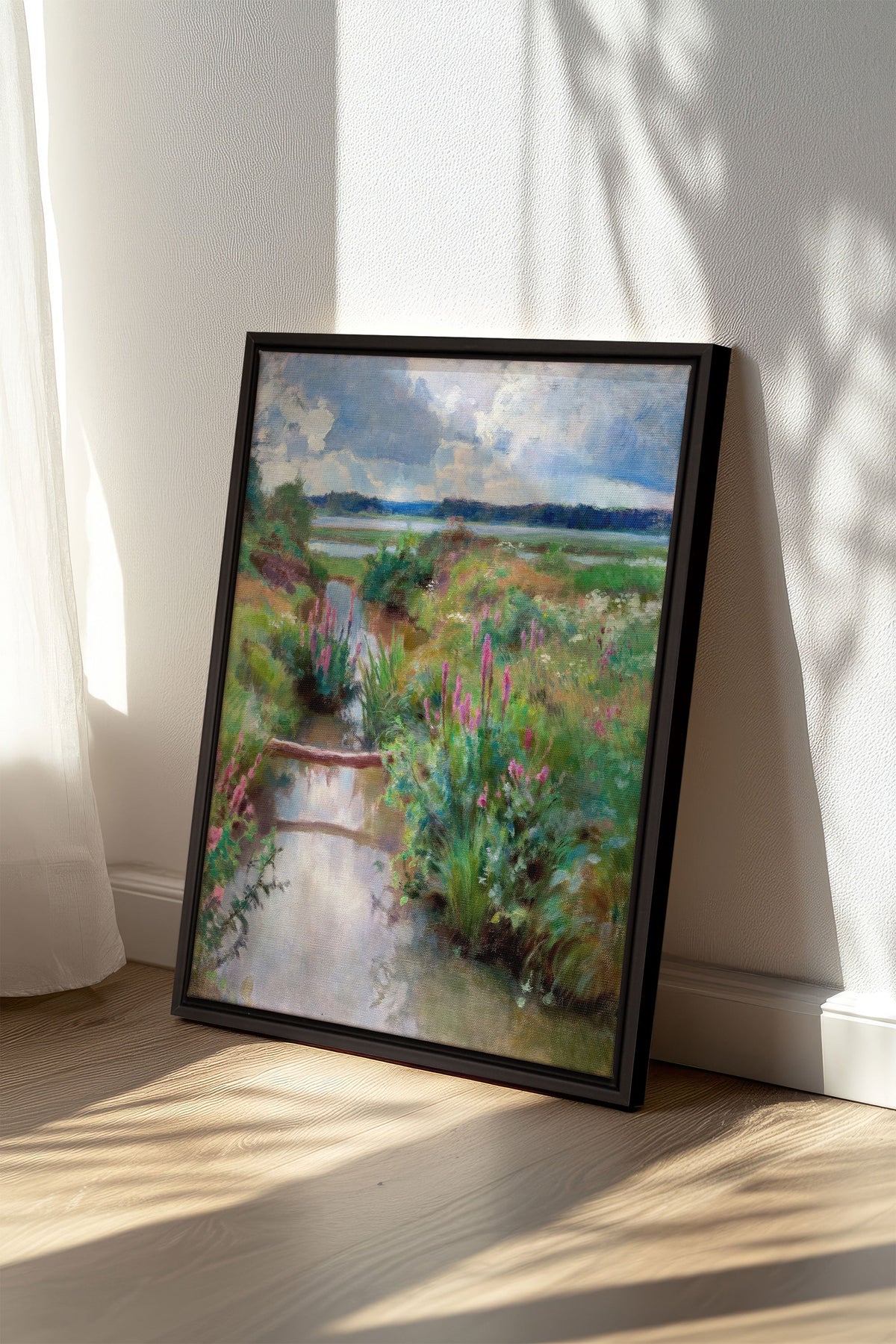 DOUCE RIVIÈRE, Oeuvre sur toile étirée