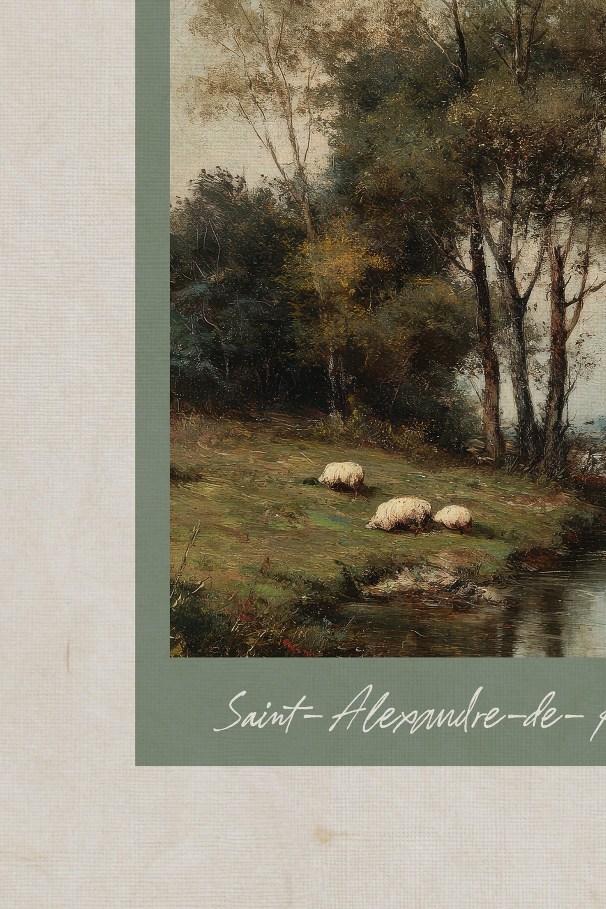 SAINT-ALEXANDRE-DE-KAMOURASKA, CADRE VINTAGE OR