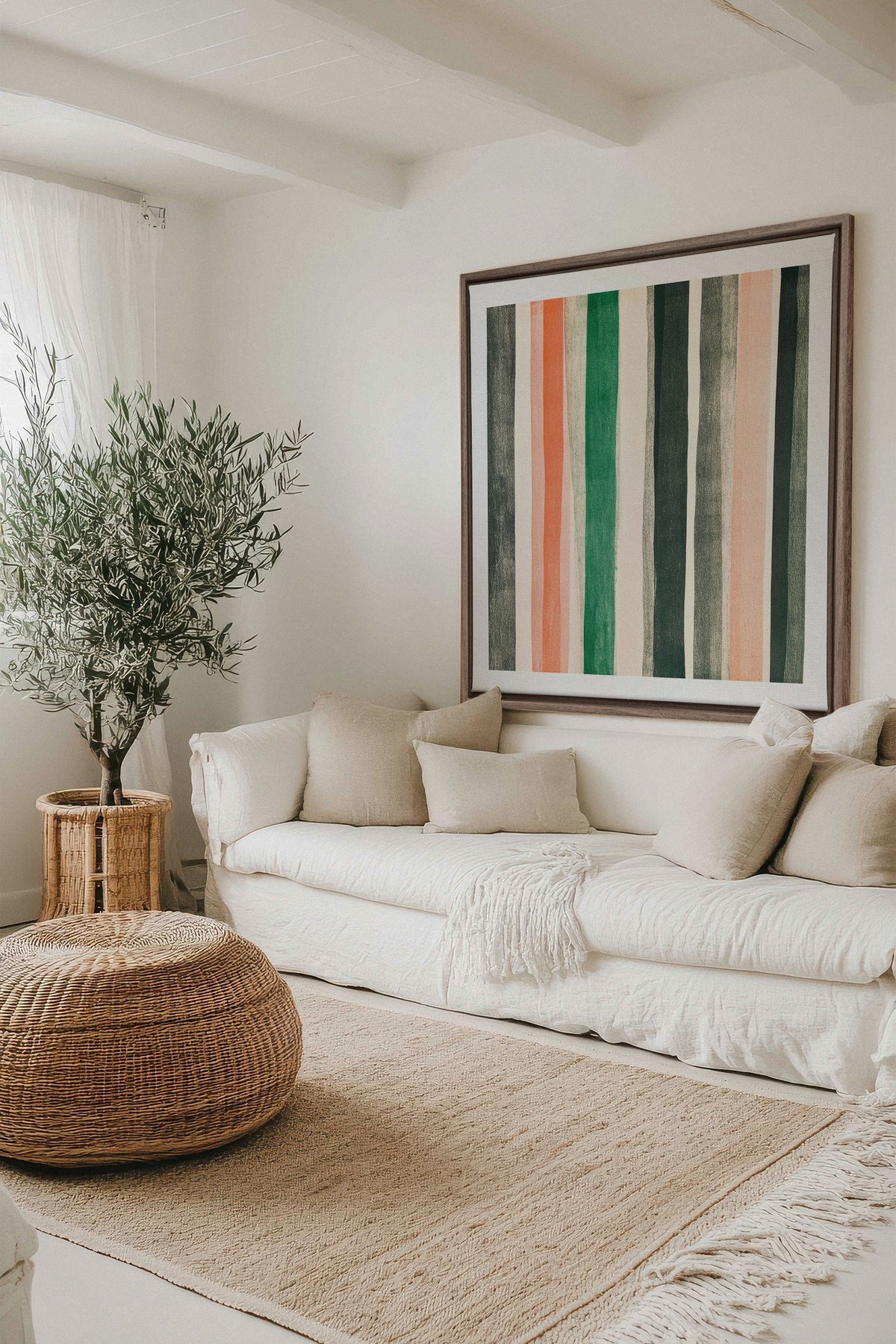 NATURAL LINES, Oeuvre sur toile étirée