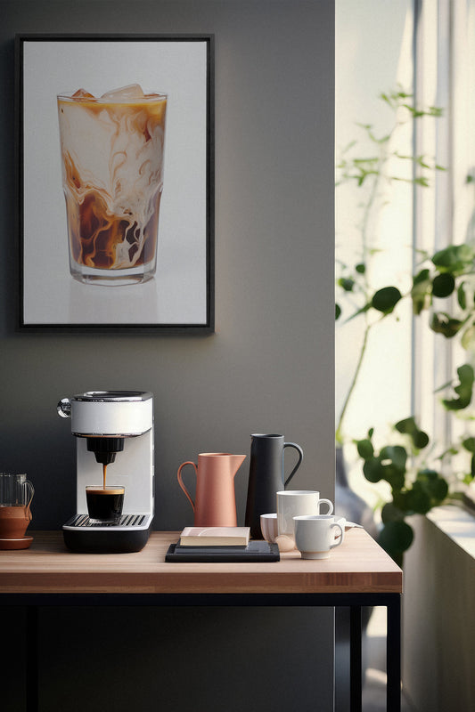 ICED COFFEE, Oeuvre sur toile étirée