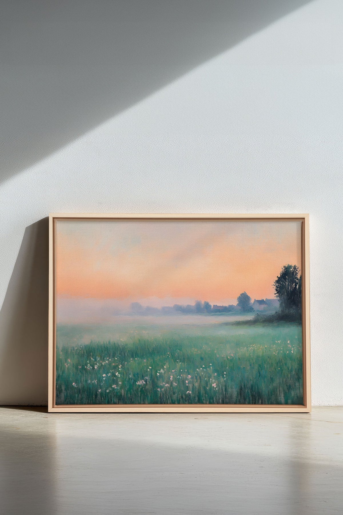 LUEUR DU MATIN, Oeuvre sur toile étirée