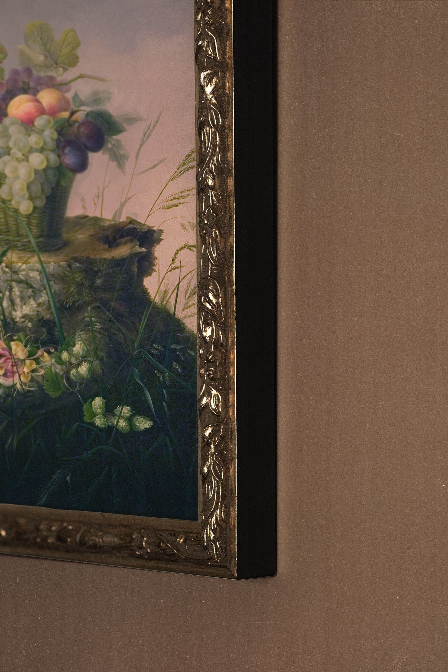 OFFRANDE NATURELLE, CADRE VINTAGE ARGENT