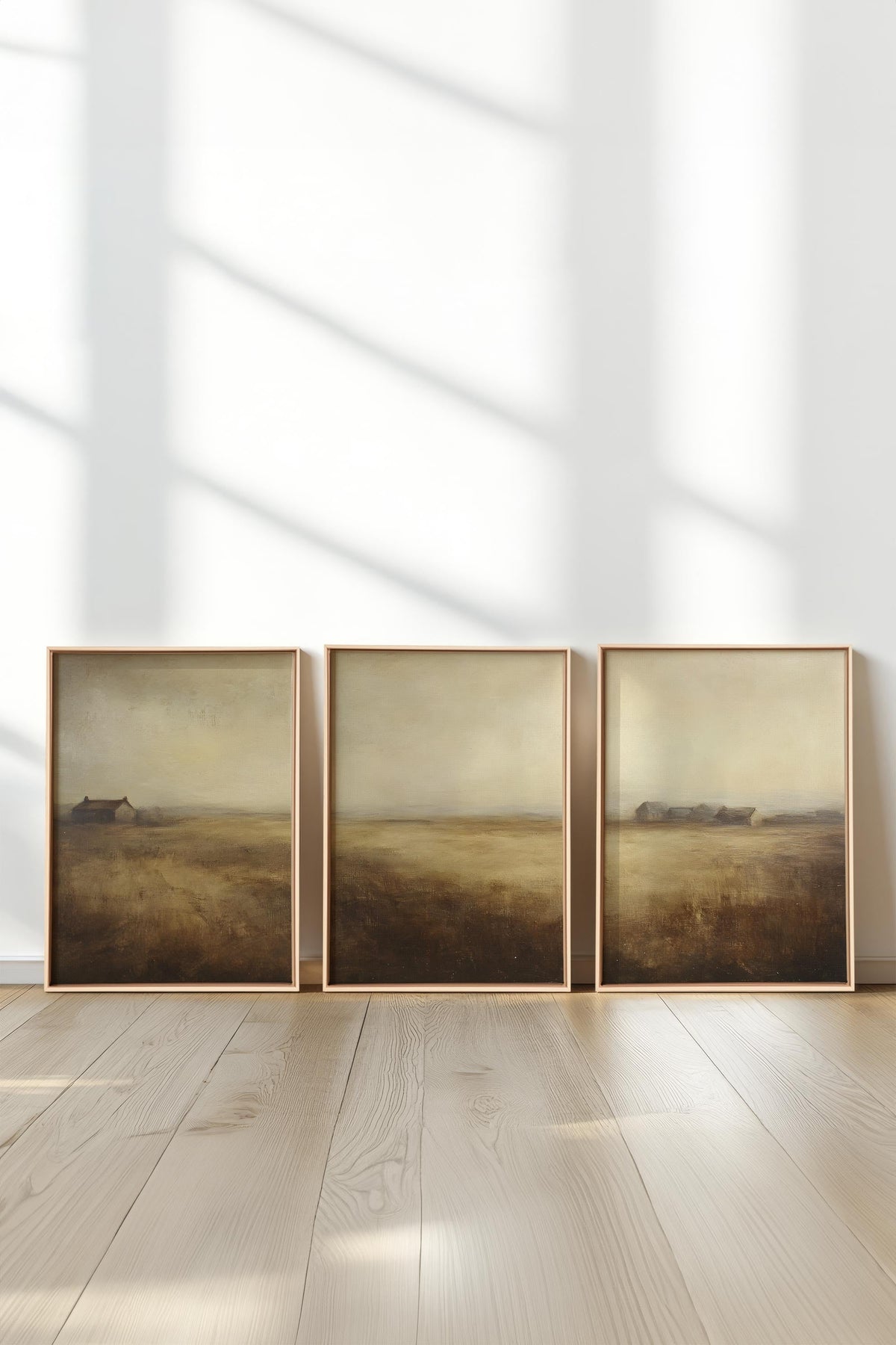 TRIO D'ANTAN (3 Oeuvres sur toile étirée)