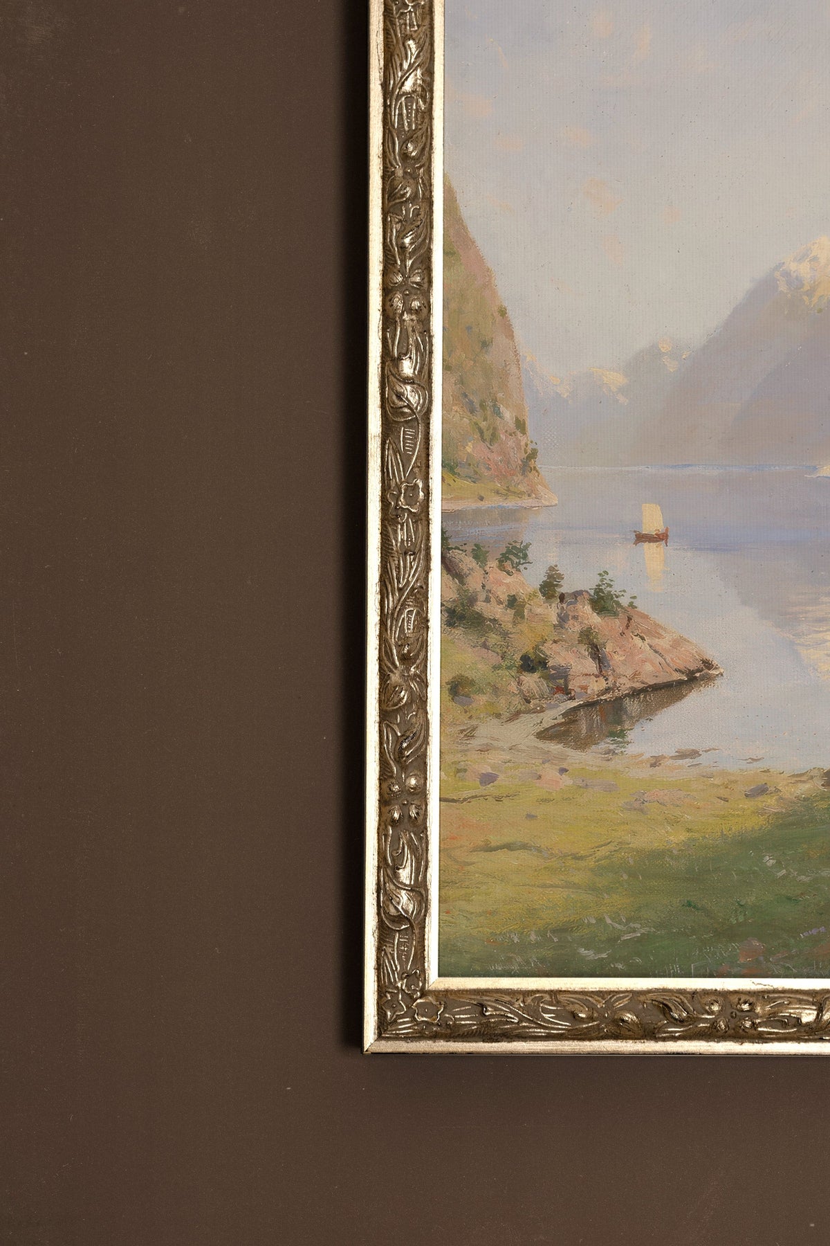 LA SOUFFLE DES CIMES, CADRE VINTAGE ARGENT