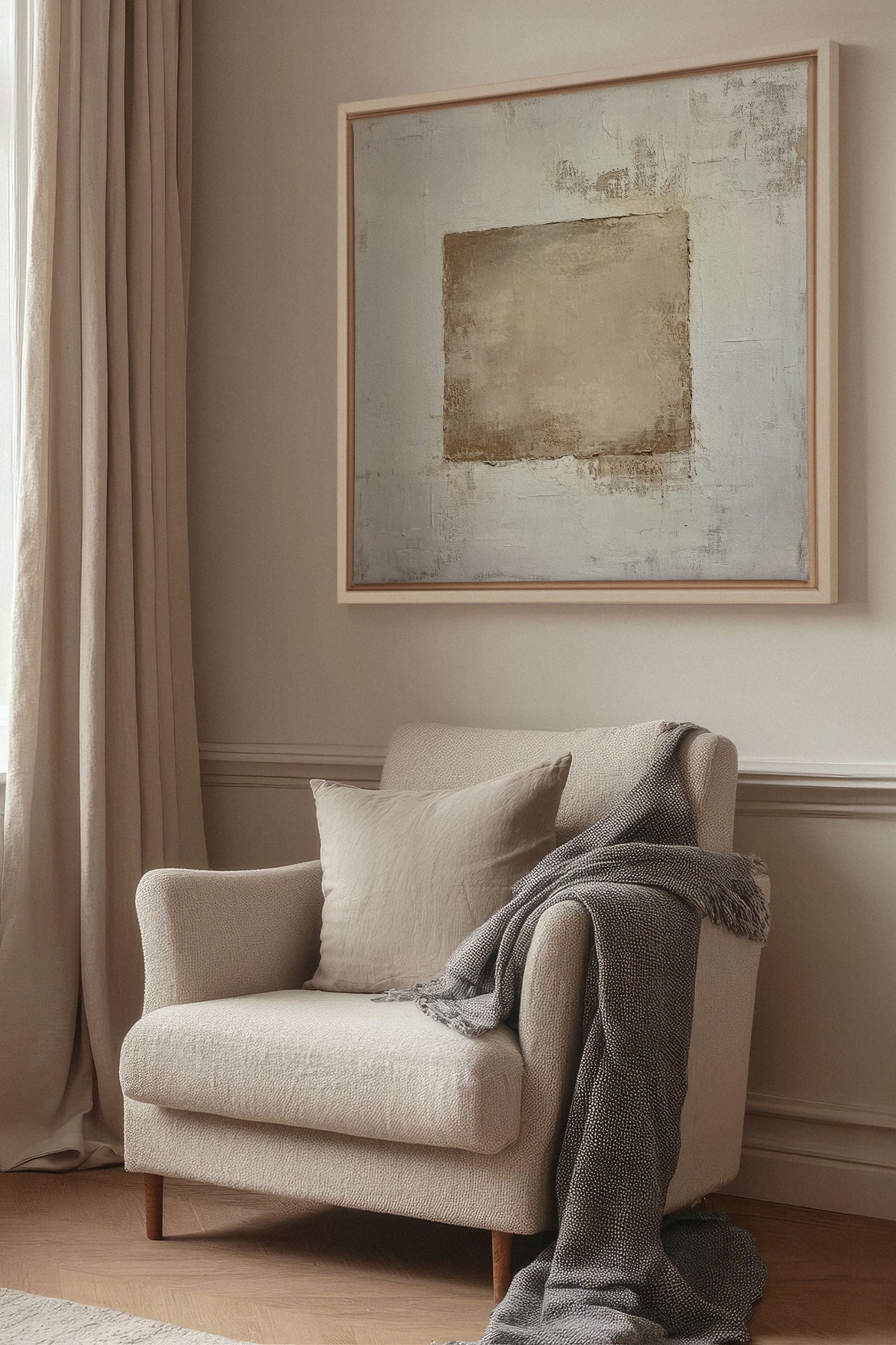 GOLDEN TEXTURE, Oeuvre sur toile étirée