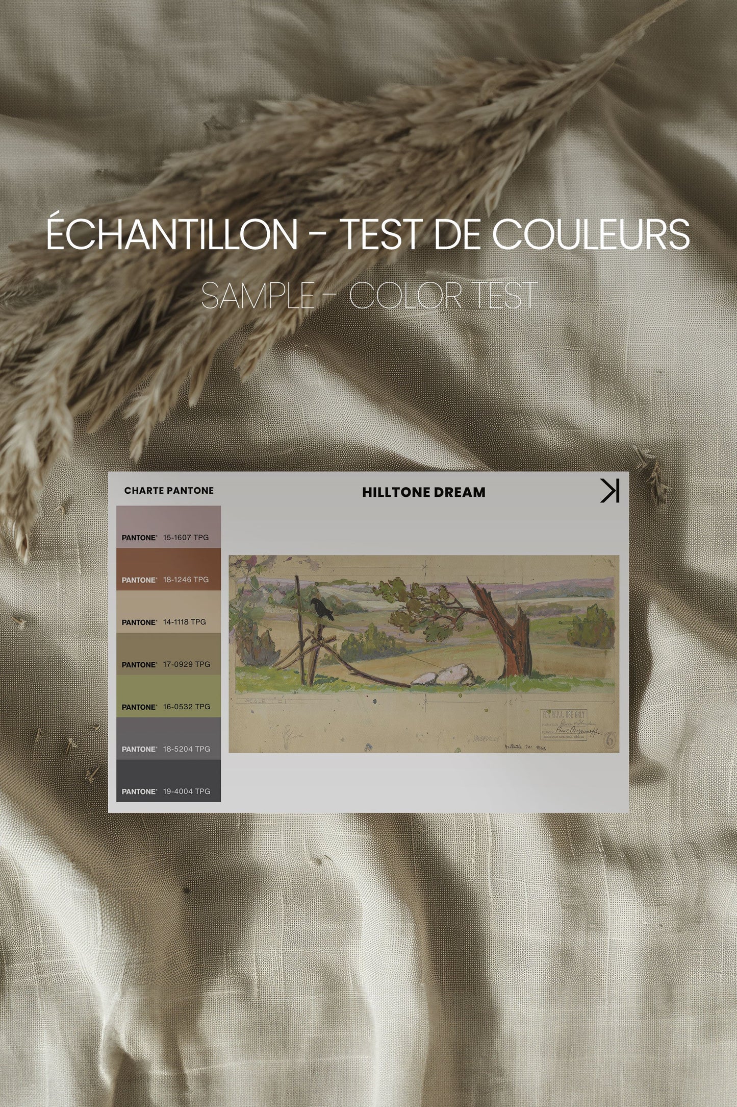 HILLTONE DREAM, Oeuvre sur toile étirée
