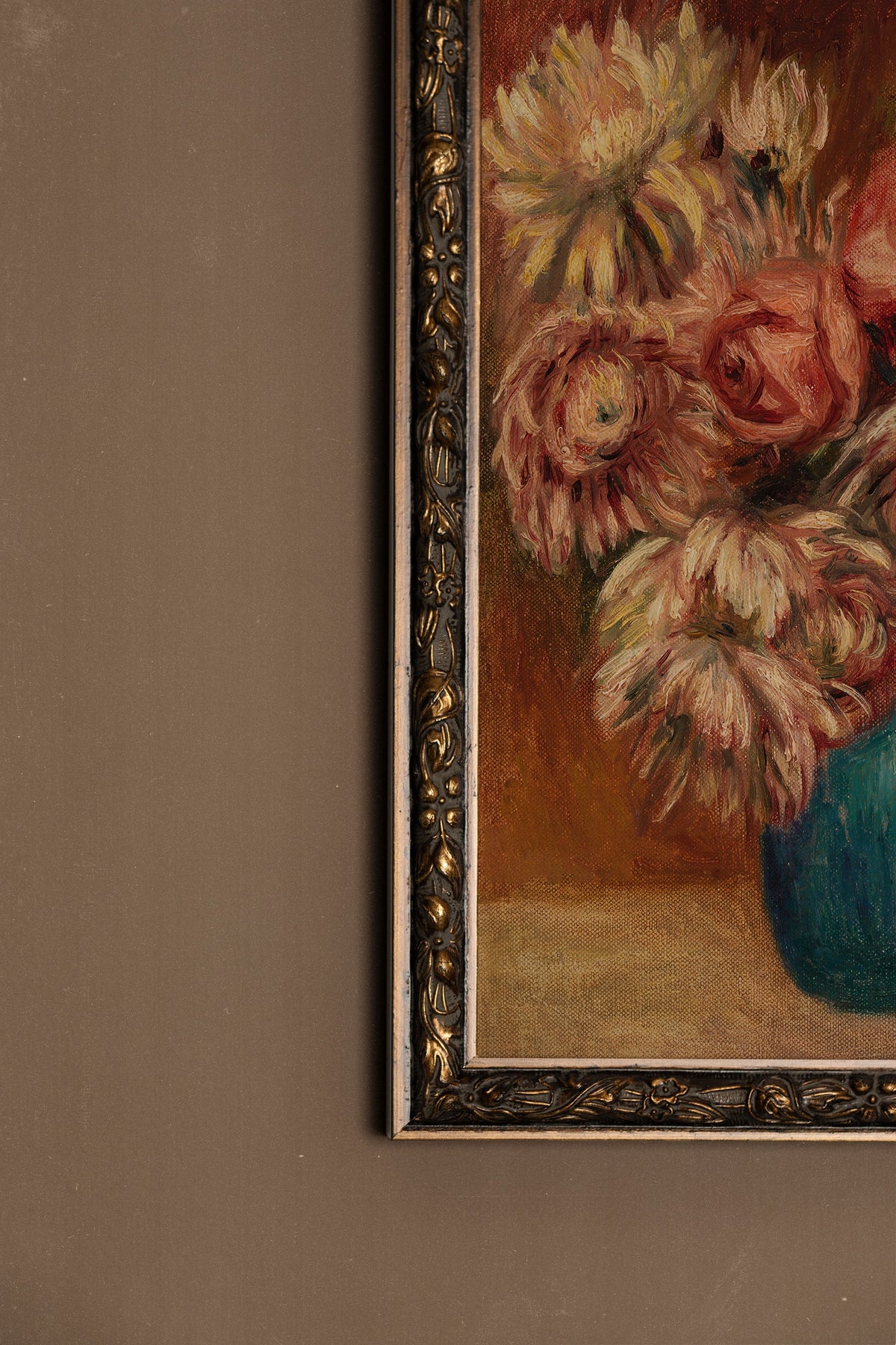 BOUQUET DE LUMIÈRE, CADRE VINTAGE BRONZE