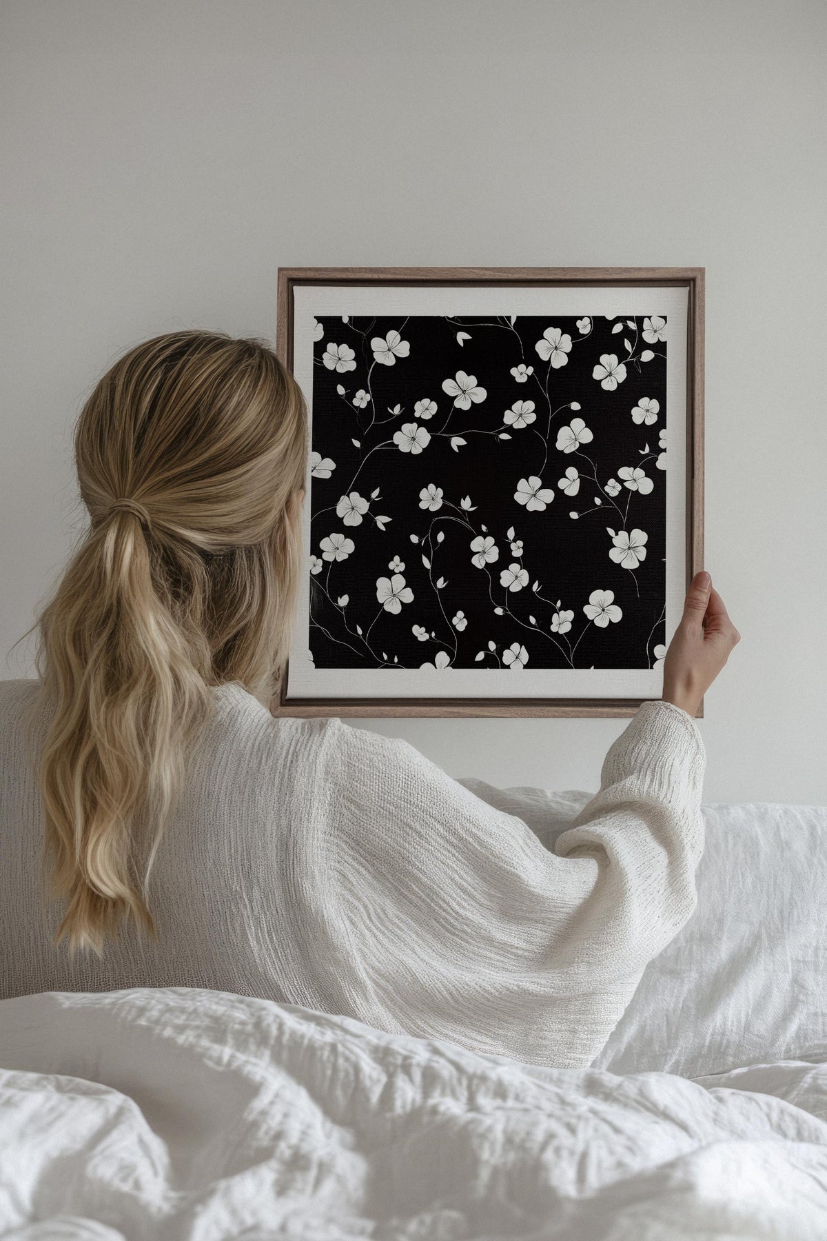 NOCTURNAL BLOOMS, Oeuvre sur toile étirée