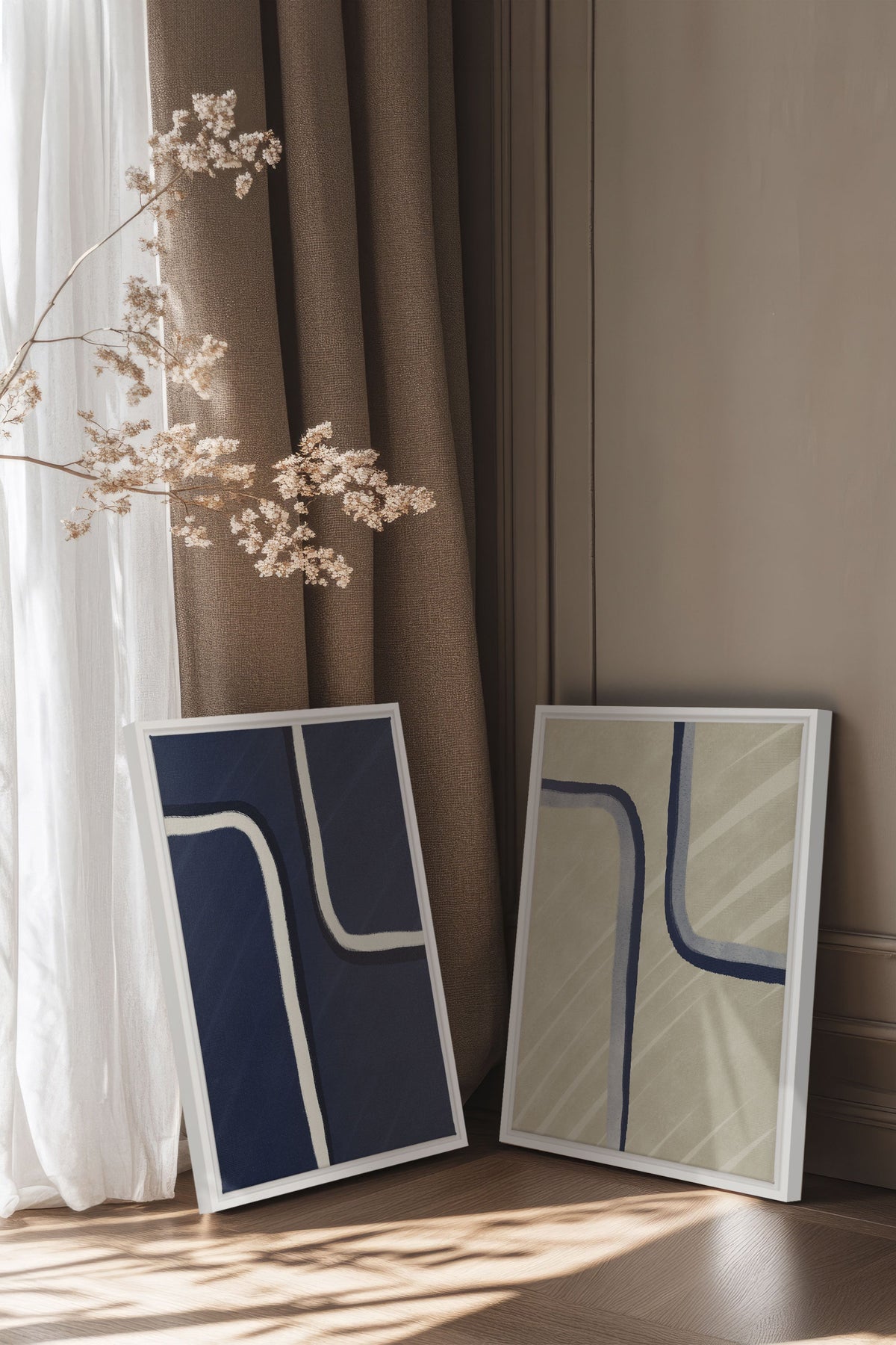 DUAL FORM DUO (2 Oeuvres sur toile étirée)
