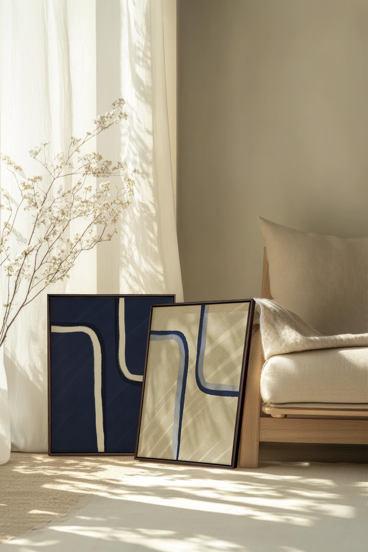 DUAL FORM DUO (2 Oeuvres sur toile étirée)