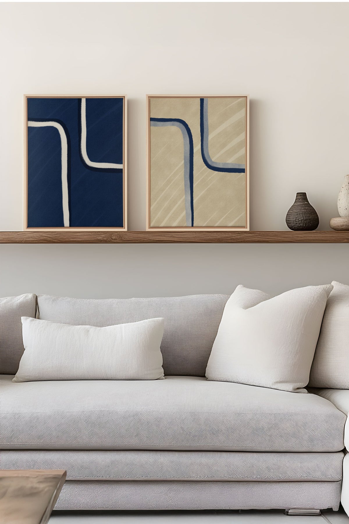 DUAL FORM DUO (2 Oeuvres sur toile étirée)