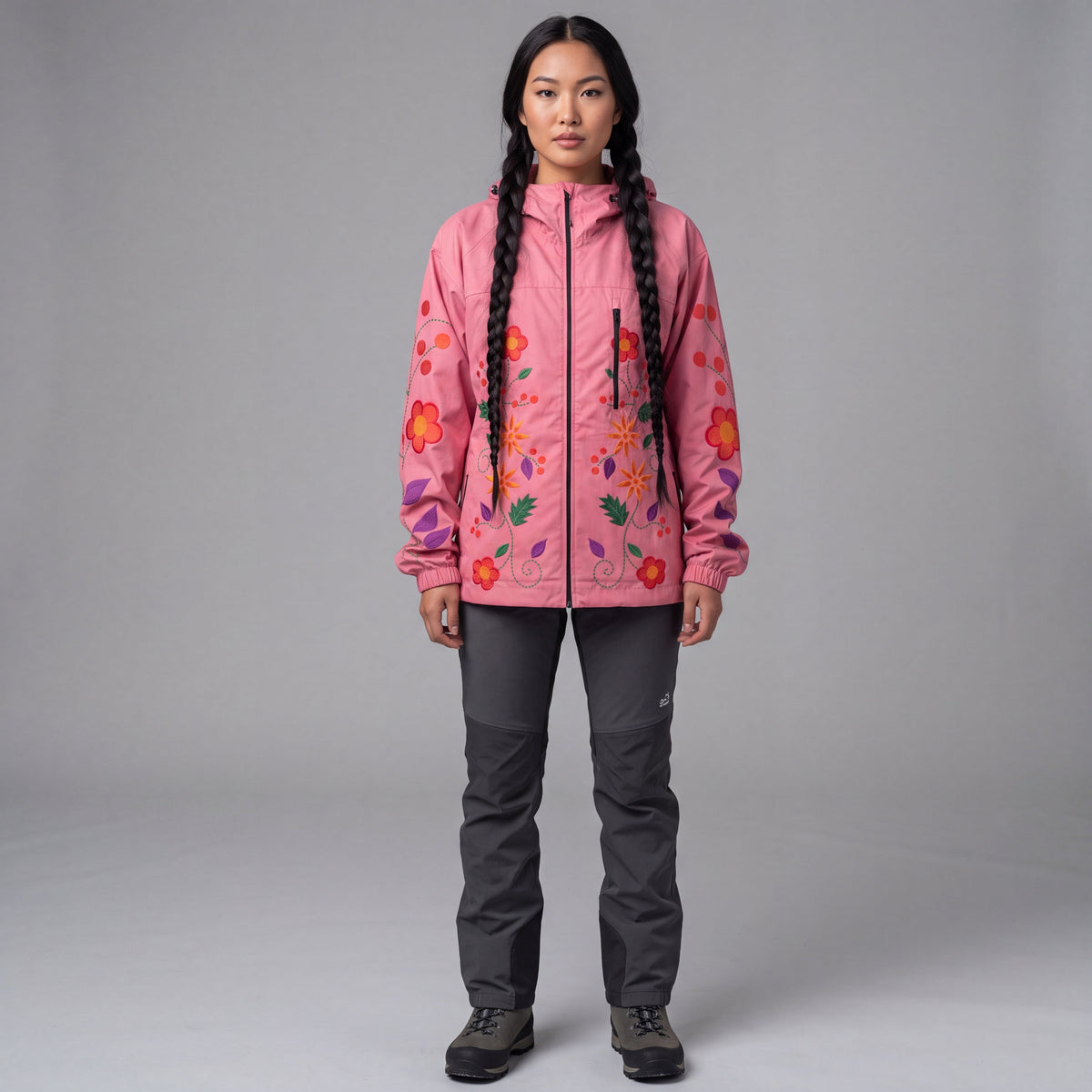 Pink Spring Blossom Windbreaker