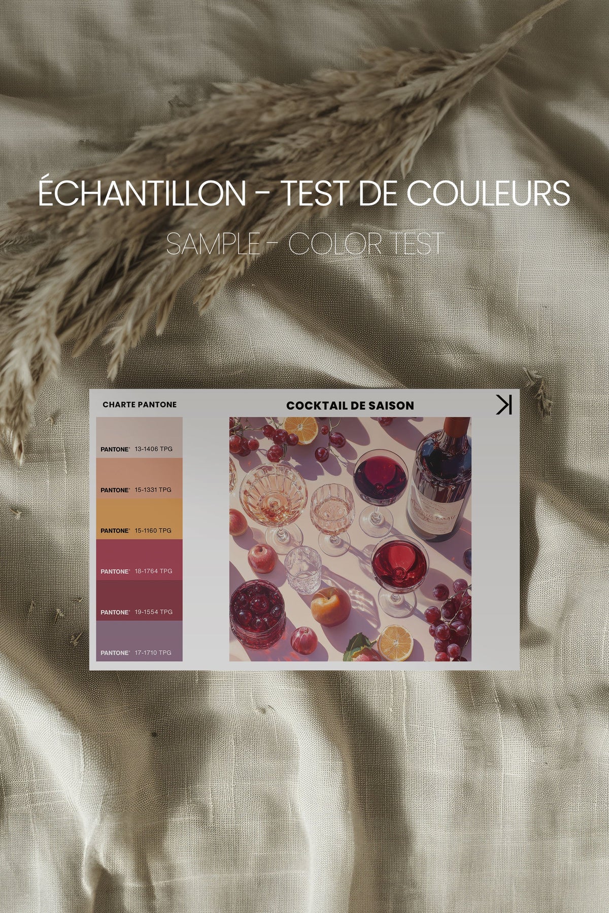 COCKTAIL DE SAISON, Oeuvre sur toile étirée