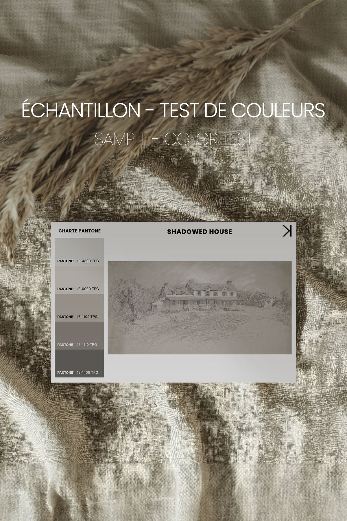 SHADOWED HOUSE, Oeuvre sur toile étirée
