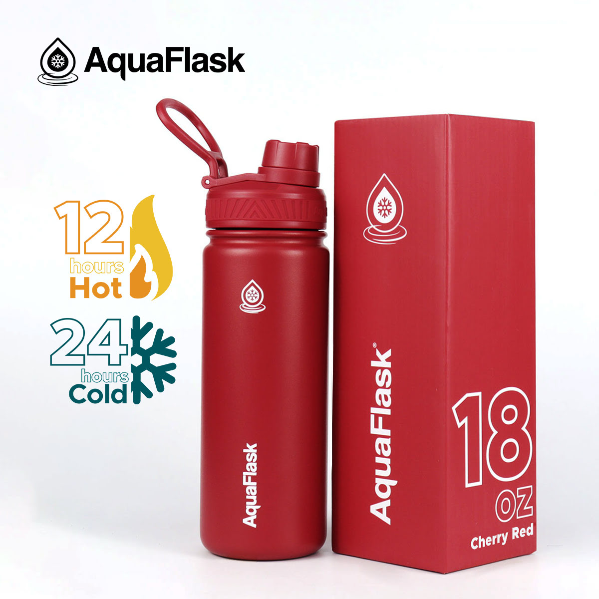 AquaFlask Original Vacuum Insulated Water Bottles 530ml (18oz)