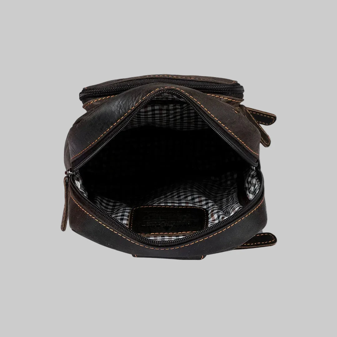 Greenwood Leather Hamilton Crossbody Bag Backpack