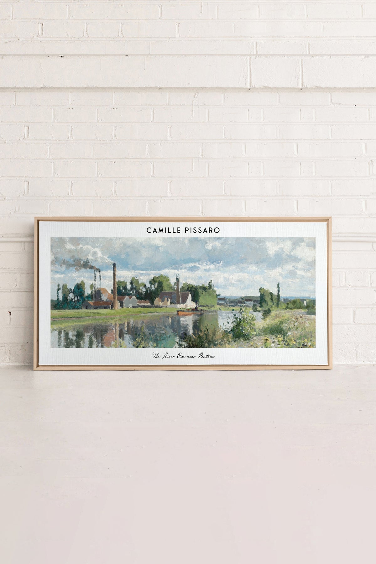 THE RIVER OISE, Oeuvre sur toile étiré