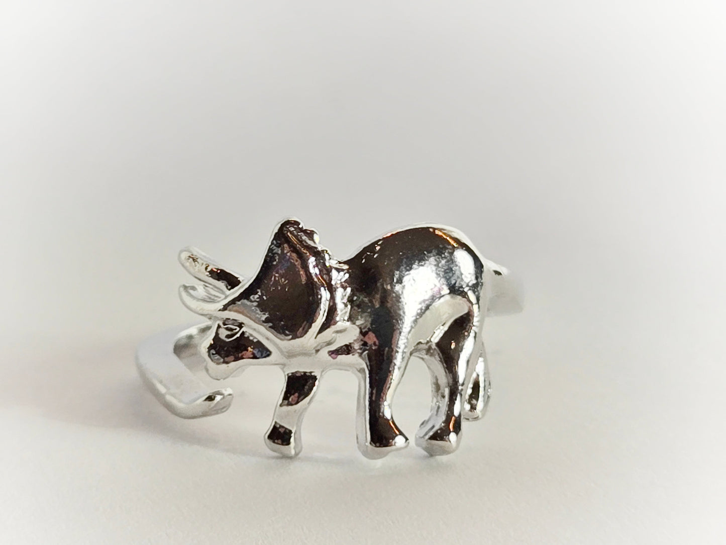 Dinosaur Ring | Triceratops (Size 5/Adjustable)