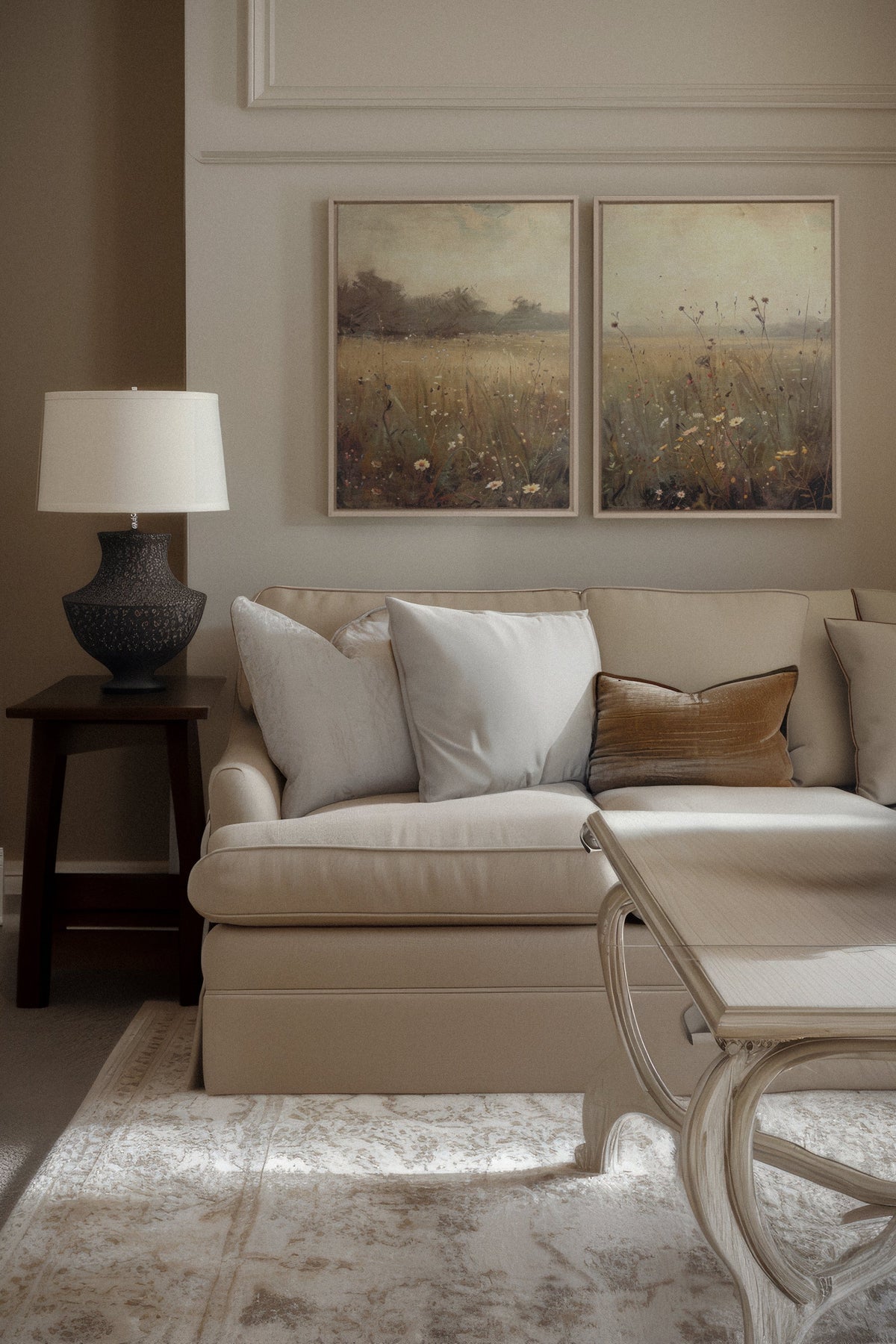 COMBINAISON GREENSCAPE (2 Oeuvres sur toile étirée)