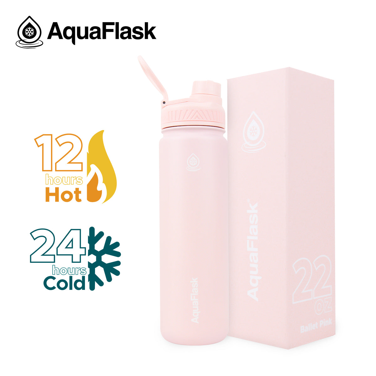 AquaFlask Original Vacuum Insulated Water Bottles 650ml (22oz)