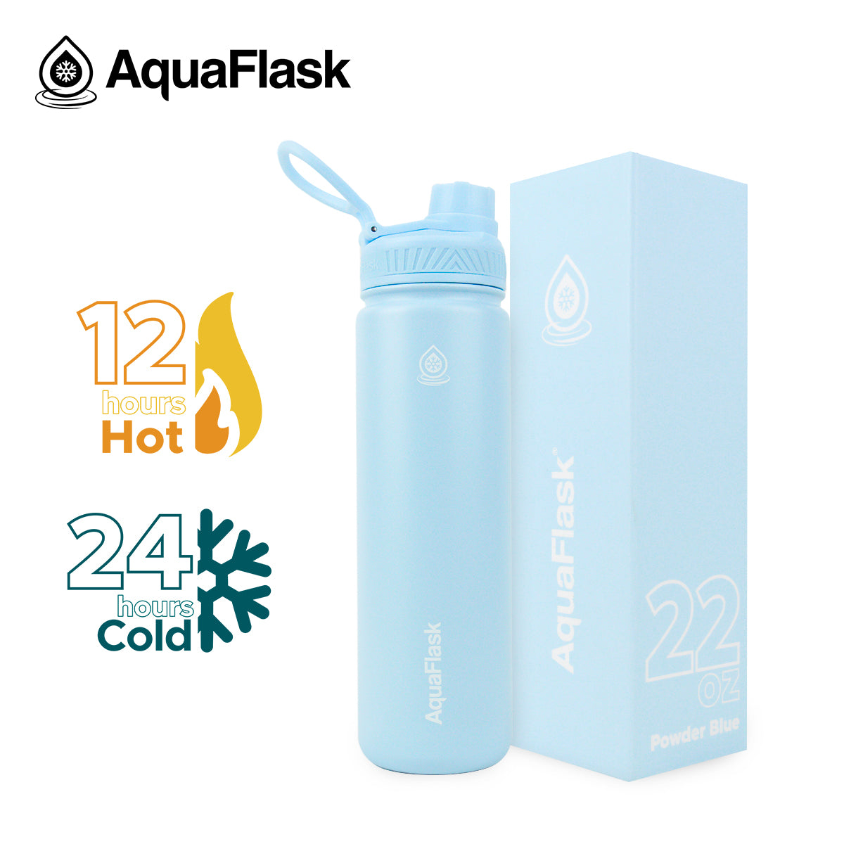 AquaFlask Original Vacuum Insulated Water Bottles 650ml (22oz)