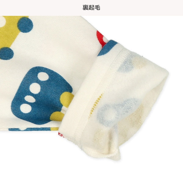 西松屋 ELFINDOLL 腹巻付き裏起毛長袖パジャマ(カラフルくるま) 正規品