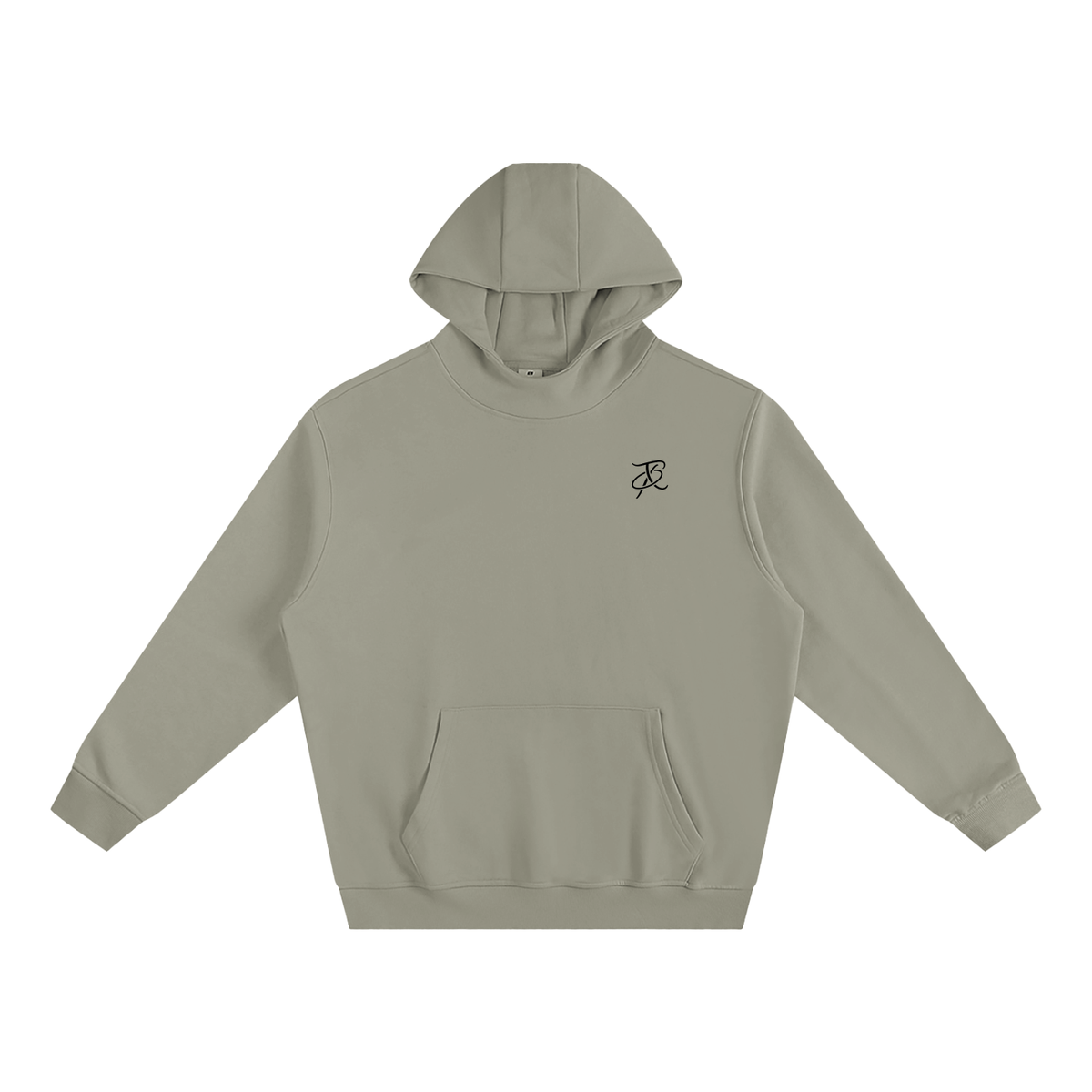 B-stil Fleeced High Neck Hoodie