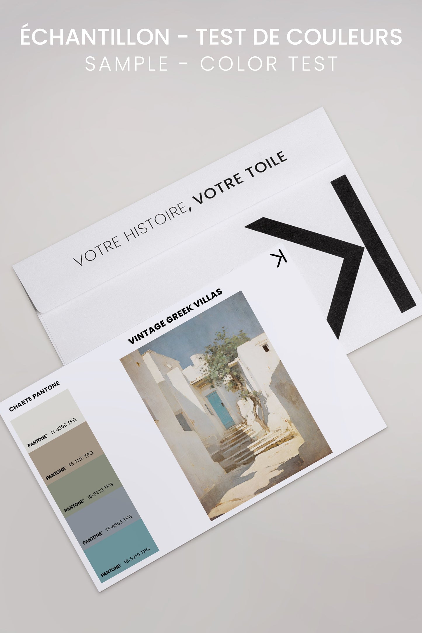 VINTAGE GREEK VILLAS, Oeuvre sur toile étirée