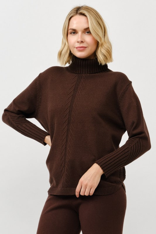 Cozy Turtleneck Knit Pullover