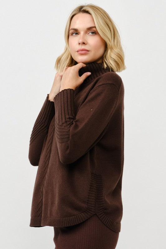 Cozy Turtleneck Knit Pullover