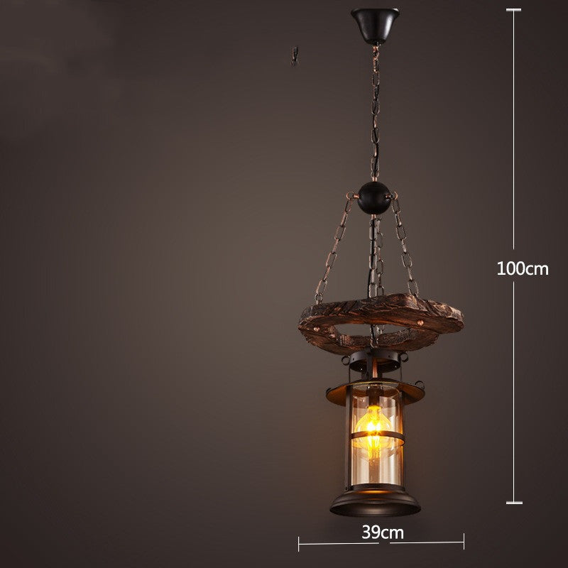 Bar American Chandelier Retro Chandelier Creative Lamp