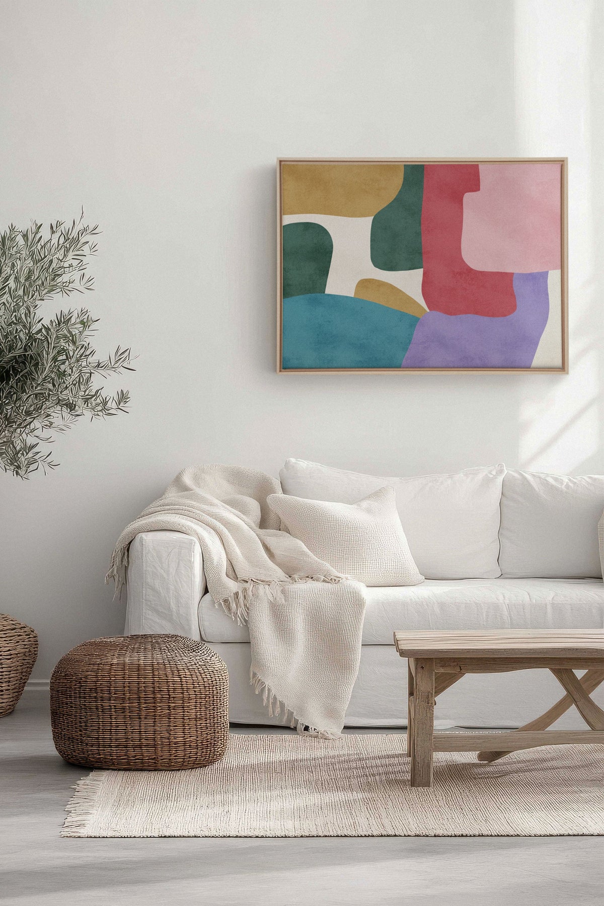 SOFT MOSAIC, Oeuvre sur toile étirée
