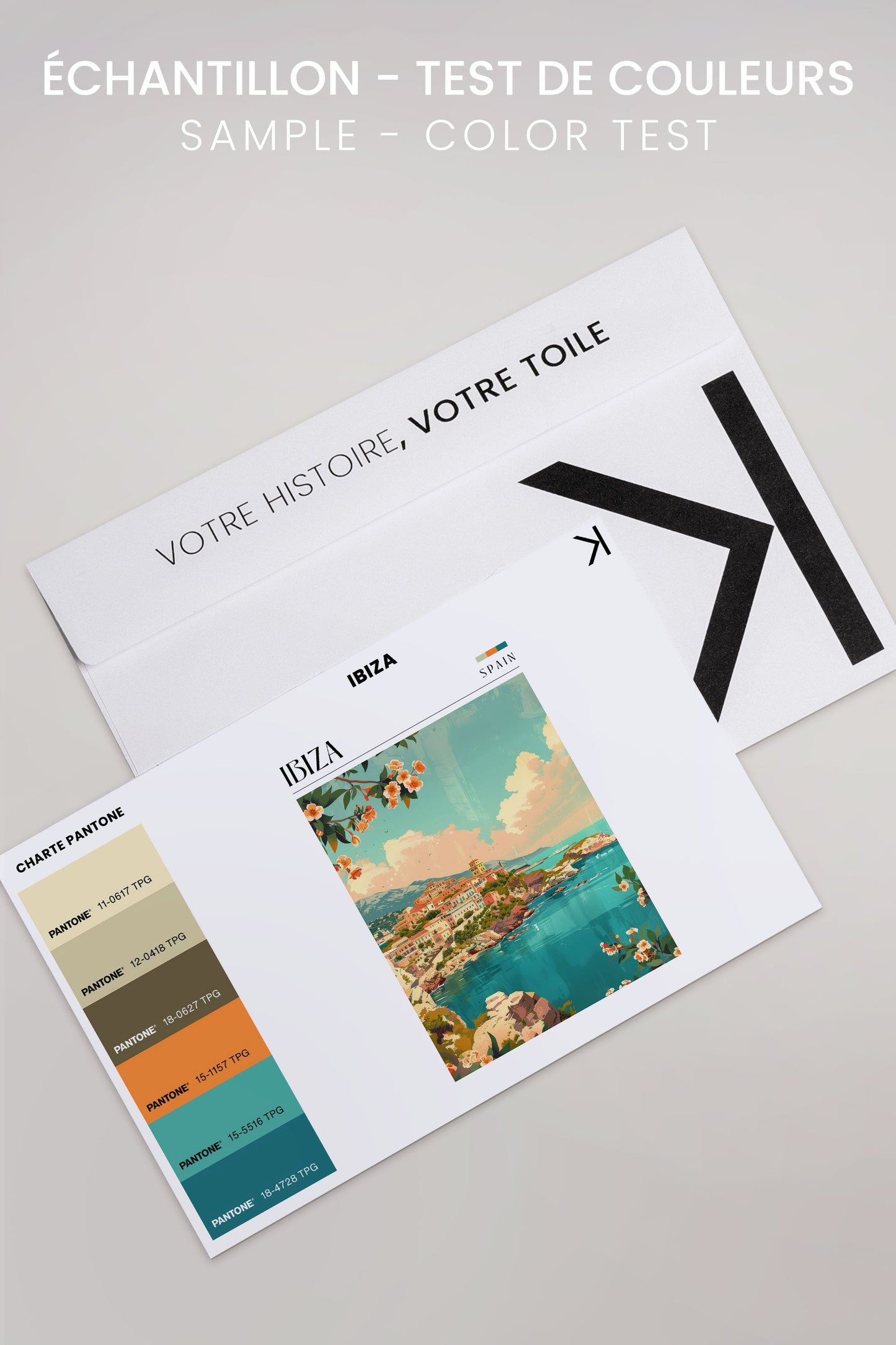 Ibiza, Oeuvre sur toile étirée