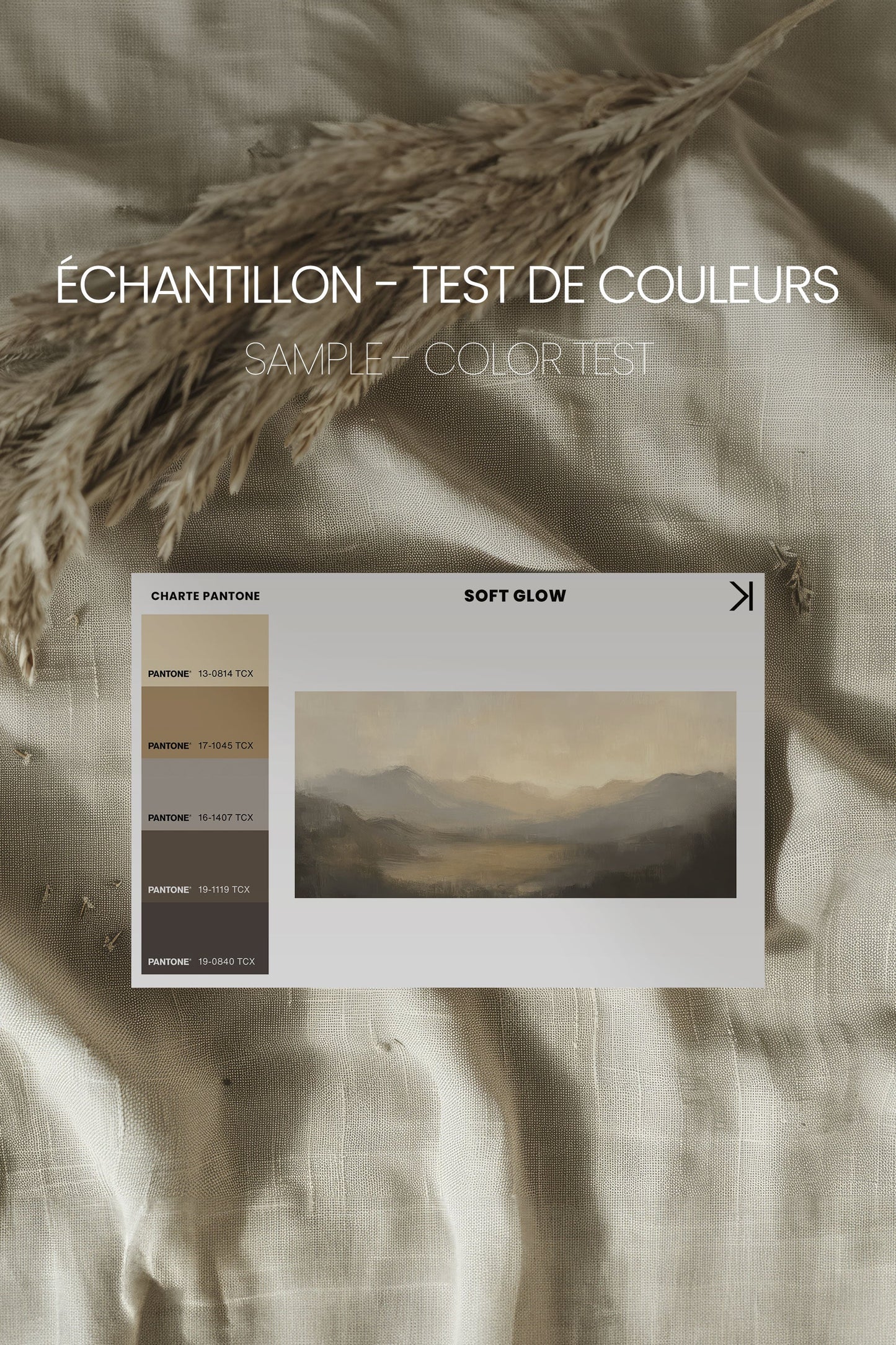 SOFT GLOW, Oeuvre sur toile étirée