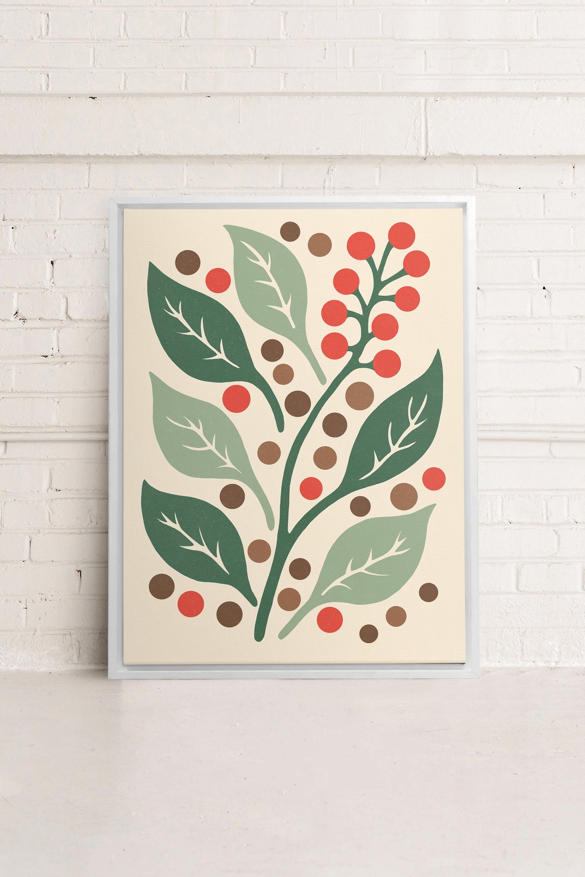 SCARLET STEMS, Oeuvre sur toile étirée