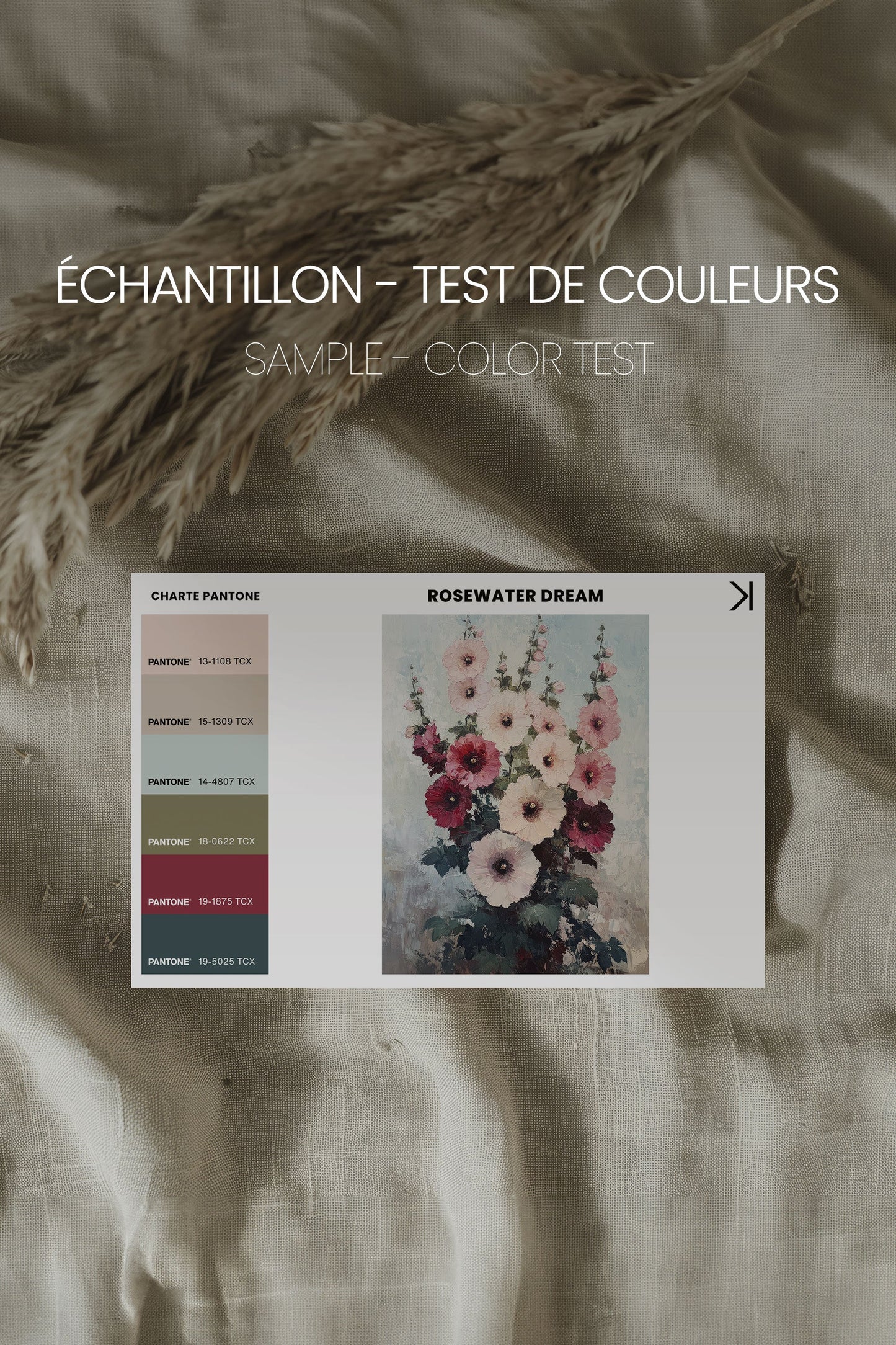 ROSEWATER DREAM, Oeuvre sur toile étirée