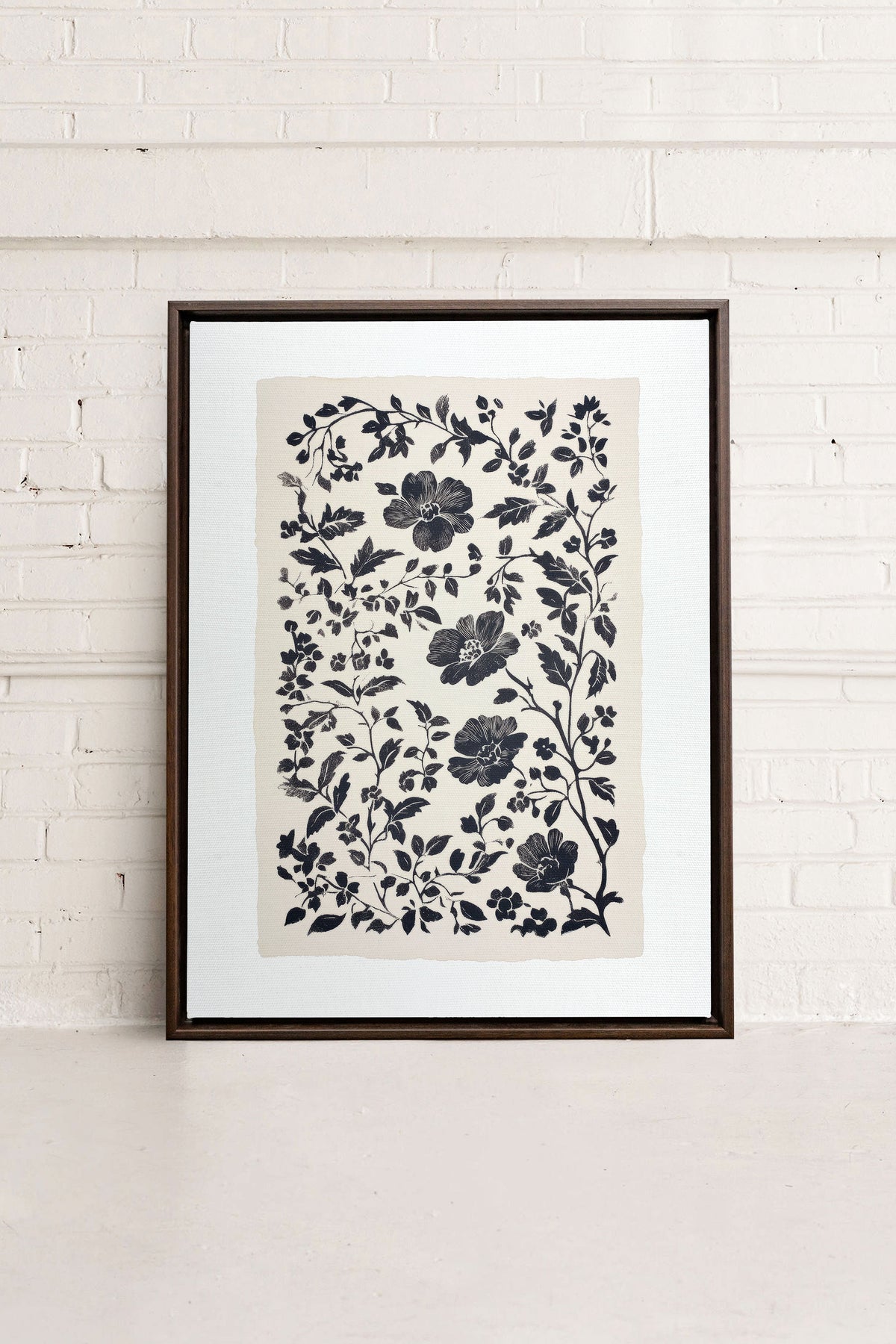 FLORAL SHADOW, Oeuvre sur toile étirée