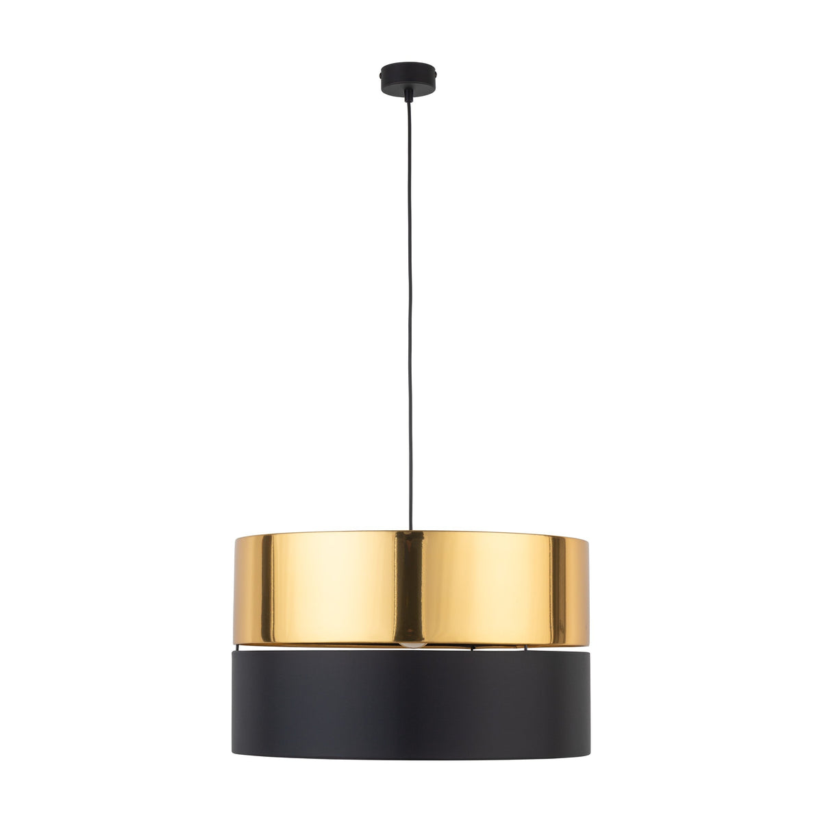 HILTON Black & Gold Pendant Ceiling Light Fixture for Kitchen Island, Dining Room & Living Room – Modern Luxury Lighting