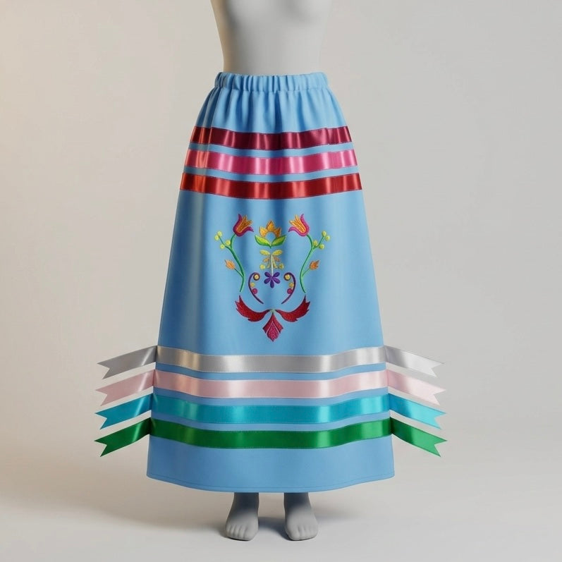 Metis Floral Ribbon Skirt